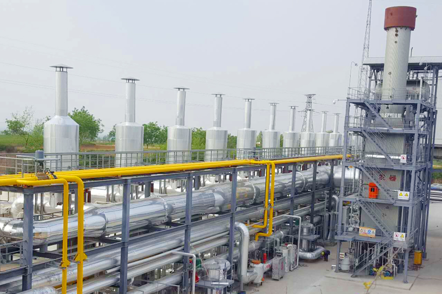 燃氣號機組余熱發(fā)電項目現(xiàn)場