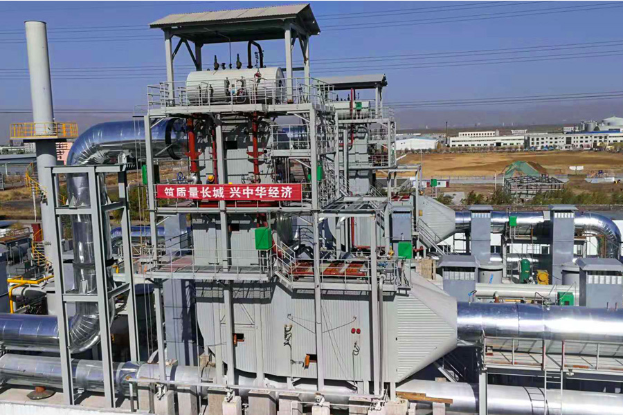 燃氣發(fā)電機組SCR脫硝余熱利用一體化項目現(xiàn)場