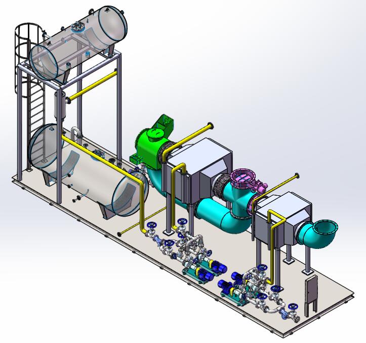 凱能科技設(shè)計(jì)的導(dǎo)熱油爐撬塊 凱能科技設(shè)計(jì)的導(dǎo)熱油爐撬塊